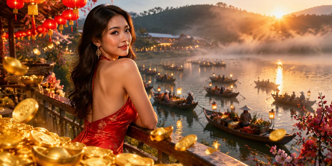 Khung cảnh Đà Lạt với người dùng theo dõi tỷ lệ kèo trực tuyến