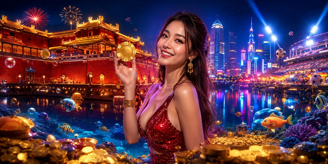 Không gian casino và cá cược neon tại Huế về đêm
